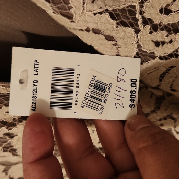 Tadashi Nude Lace Dress - Picture 4 of 5